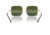 Ray-Ban RB1971 Square Sunglasses - Womens, Arista Frame, Green Mirror Polarized Lens, 54, RB1971-001-G4-54