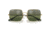 Ray-Ban RB1971 Square Sunglasses - Womens, Arista Frame, Green Mirror Polarized Lens, 54, RB1971-001-G4-54