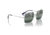 Ray-Ban RB1971 Square Sunglasses - Womens, Silver Frame, Blue Mirror Polarized Lens, 54, RB1971-9242G6-54