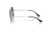 Ray-Ban RB1971 Square Sunglasses - Womens, Silver Frame, Blue Mirror Polarized Lens, 54, RB1971-9242G6-54