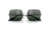 Ray-Ban RB1971 Square Sunglasses - Womens, Silver Frame, Blue Mirror Polarized Lens, 54, RB1971-9242G6-54