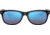 Ray-Ban RB2132 New Wayfarer Sunglasses, Rubber Black Frame, Grey Mirror Blue Lenses, 622/17-52