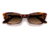 Ray-Ban RB2299 Lady Burbank Sunglasses - Womens, Striped Havana Frame, Clear Gradient Brown Lens, 55, RB2299-954-51-55