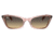 Ray-Ban RB2299 Lady Burbank Sunglasses - Womens, Transparent Pink Frame, Brown Vintage Lens, 55, RB2299-1344BG-55