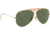 Ray-Ban RB3138 Shooter Sunglasses, Arista Frame, Crystal Green 62 mm Lenses, 001-6209