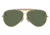 Ray-Ban RB3138 Shooter Sunglasses, Arista Frame, G-15 Green Lens, 58, RB3138-W3401-58
