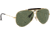 Ray-Ban RB3138 Shooter Sunglasses, Gold Frame, Dark Green Lenses, RB3138 181-62