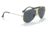 Ray-Ban RB3138 Shooter Sunglasses, Legend Gold Frame, Blue Lens, 58, RB3138-9241R5-58