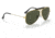 Ray-Ban RB3138 Shooter Sunglasses, Legend Gold Frame, Green Lens, 58, RB3138-923931-58