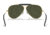 Ray-Ban RB3138 Shooter Sunglasses, Legend Gold Frame, Green Lens, 58, RB3138-923931-58