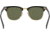 Ray-Ban RB3507 Clubmaster Aluminum Sunglasses, Black/Arista Frame, polar green Lenses, 136/N5-51