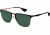 Ray-Ban RB3508 Sunglasses 135/71-56 - Top Black On Silver Frame, Green Lenses