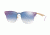 Ray-Ban RB3576N Sunglasses 043/X0-41 - Brushed Gold Frame, Clear Gradient Blue Mirror Red Lenses