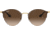 Ray-Ban RB3578 Sunglasses 900913-50 - Gold Top Brown Frame, Brown Gradient Dark Brown Lenses
