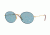 Ray-Ban RB3594 Progressive Prescription Sunglasses, 53mm, Blue/Gold, RB3594-9113F7-53-PRO