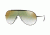 Ray-Ban RB3597 Sunglasses 002/W0-33 - Black Frame, Clear Grad Green Mirror Red Lenses