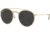 Ray-Ban Round Double Bridge RB3647N Sunglasses, Legend Gold, Black, 51, RB3647N-921048-51