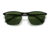 Ray-Ban RB3686 Sunglasses, Black On Silver Frame, Dark Green Lens, Polarized, 57, RB3686-9144P1-57