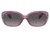 Ray-Ban RB4101 Jackie Ohh Sunglasses - Womens, Transparent Violet Frame, Grey Gradient Lens, Polarized, 58, RB4101-6591M3-58