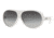 Ray-Ban RB4112 SV Prescription Sunglasses Shiny White Frame w/ 64 mm Diameter Lenses, 671-8G-6411