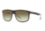 Ray-Ban RB4147 Sunglasses 6039W0-60 - Top Black On Transparent Frame, Clear Gradient Green Mirror Re Lenses
