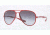 Ray-Ban RB4180 Sunglasses 60188G-5913 - Red Frame, Gradient Grey Lenses