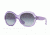 Ray-Ban RB4191 Sunglasses 610511-57 - Demiglos Trasparent Lillac Frame, Gradient Grey Lenses