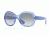 Ray-Ban RB4191 Sunglasses 61068G-57 - Demiglos Trasparent Blue Frame, Gradient Grey Lenses