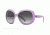Ray-Ban RB4208 Sunglasses 610211-55 - Top Pink On Trasparent Frame, Grey Gradient Dark Grey Lenses
