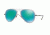 Ray-Ban RB4211 Sunglasses 646/3R-56 - Matte Trasparent Frame, Green Mirror Lenses