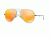 Ray-Ban RB4211 Sunglasses 646/6Q-56 - Matte Trasparent Frame, Brown Mirror Orange Lenses