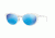 Ray-Ban RB4250 Sunglasses 671/55-52 - Shiny White Frame, Green Mirror Blue Lenses