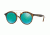 Ray-Ban RB4256F Sunglasses 60923R-47 - Matte Havana Frame, Green Mirror Green Lenses