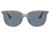 Ray-Ban RB4378 Sunglasses, Transparent Grey Frame, Dark Blue Lens, Polarized, 54, RB4378-65722V-54