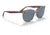 Ray-Ban RB4378 Sunglasses, Transparent Grey Frame, Dark Blue Lens, Polarized, 54, RB4378-65722V-54