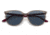 Ray-Ban RB4378 Sunglasses, Transparent Grey Frame, Dark Blue Lens, Polarized, 54, RB4378-65722V-54