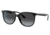 Ray-Ban RB4378F Sunglasses - Women's, Black Frame, Grey Gradient Lens, Asian Fit, 54, RB4378F-601-8G-54