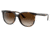Ray-Ban RB4378F Sunglasses - Women's, Havana Frame, Brown Gradient Lens, Asian Fit, 54, RB4378F-710-13-54