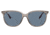 Ray-Ban RB4378F Sunglasses, Transparent Grey Frame, Dark Blue Lens, Polarized, Asian Fit, 54, RB4378F-65722V-54