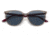 Ray-Ban RB4378F Sunglasses, Transparent Grey Frame, Dark Blue Lens, Polarized, Asian Fit, 54, RB4378F-65722V-54