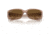 Ray-Ban RB4389 Sunglasses - Womens, Transparent Brown Frame, Brown Gradient Polarized Lens, 55, RB4389-6644M2-55