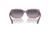 Ray-Ban RB4389 Sunglasses - Women's, Transparent Violet Frame, Grey Gradient Polarized Lens, 55, RB4389-6443M3-55