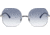Ray-Ban RB8067 Sunglasses, Blue On Silver, 57, RB8067-003-19-57