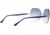 Ray-Ban RB8067 Sunglasses, Blue On Silver, 57, RB8067-003-19-57