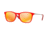 Ray-Ban RJ9061S Sunglasses 70106Q-49 - Red Fluo Trasparent Rubber Frame, Brown Mirror Orange Lenses