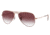 Ray-Ban RJ9506S Junior Aviator Sunglasses - Kid's, Rose Gold Frame, Clear Gradient Dark Violet Lens, 50, RJ9506S-291-8H-50