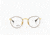 Ray-Ban ROUND METAL RX3447V Eyeglass Frames 2500-50 - Gold Frame