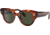 Ray-Ban Roundabout RB2192F Sunglasses, Striped Havana, Green, 47, RB2192F-954-31-47
