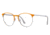 Ray-Ban RX6375F Eyeglass Frames 2949-55 - Gunmetal Top On Orange Frame