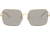 Ray-Ban Square 1971 Sunglasses - Womens 001/B3-54 - , Photo dark grey mirror gold Lenses